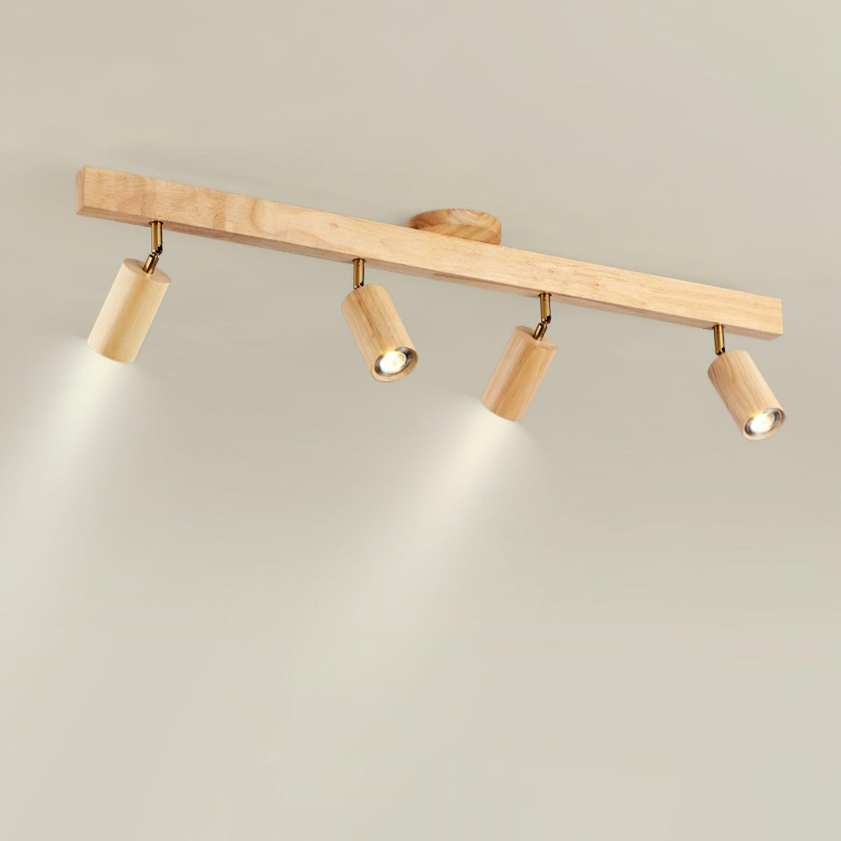 Visusot Track Lighting Spotlight Wood