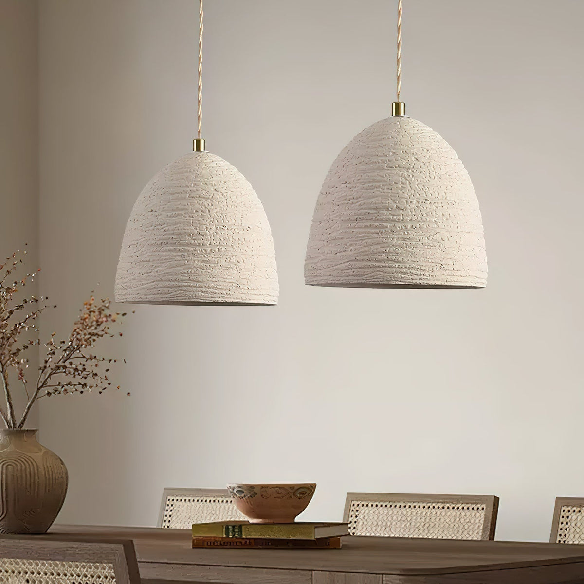 Gepasal Textured Pendant Lights Cement