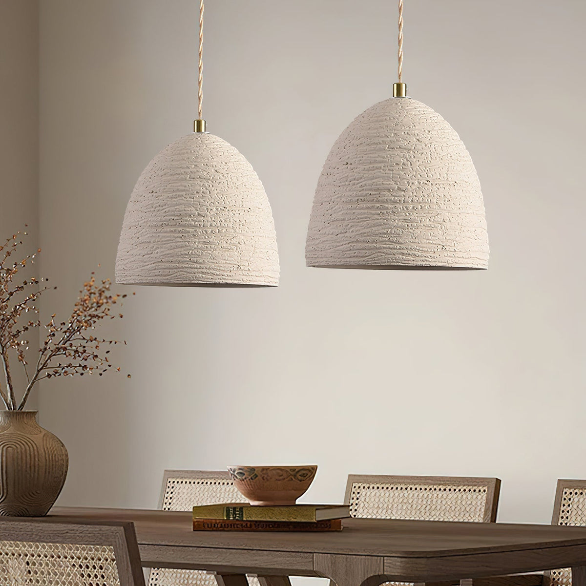 Gepasal Textured Pendant Lights Cement