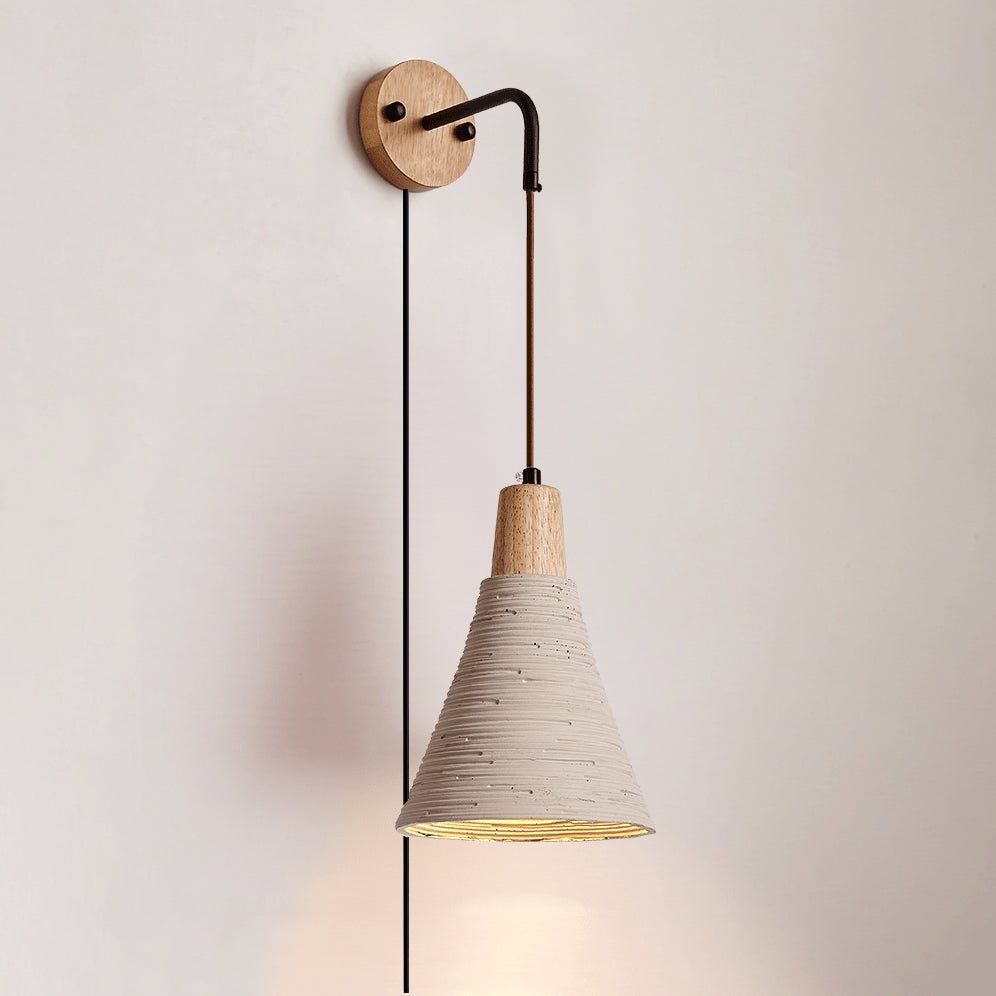 Calorella Microcement Plug-in Wall Lamp