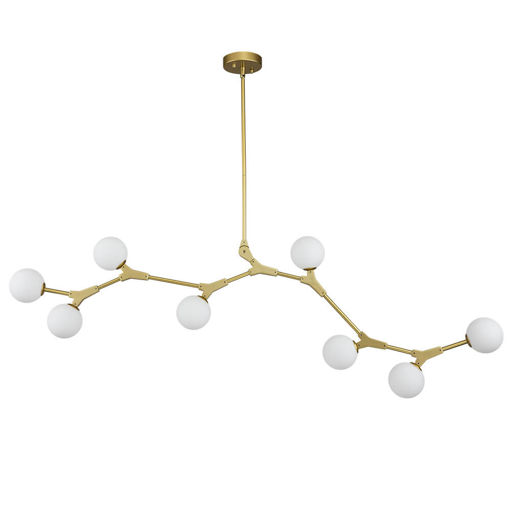 Nivero Linear Bubble Glass Chandelier-Relic Pieces