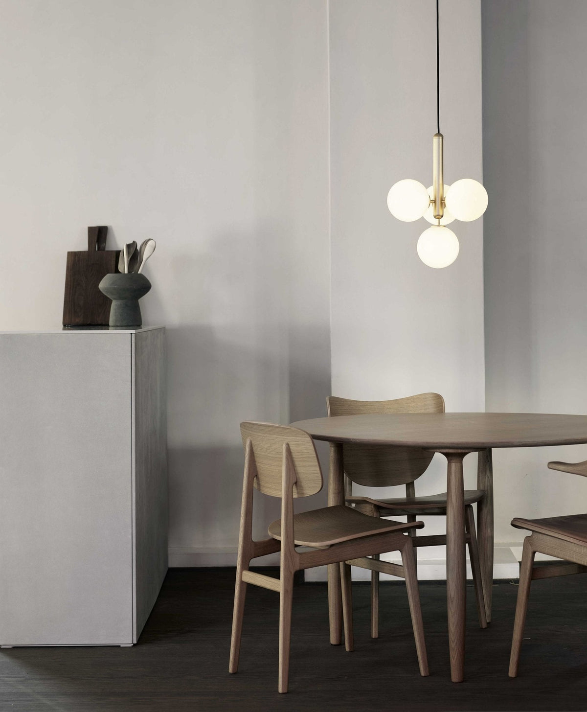 Azorila Modern Minimalist Swag Brass Glass Pendant Light