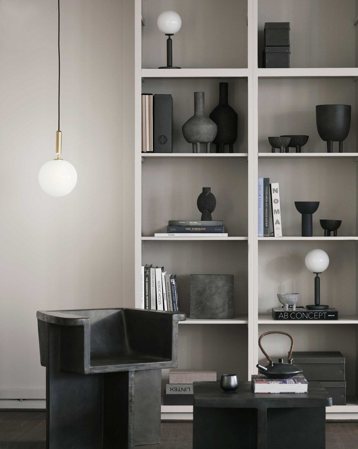 Azorila Modern Minimalist Swag Brass Glass Pendant Light