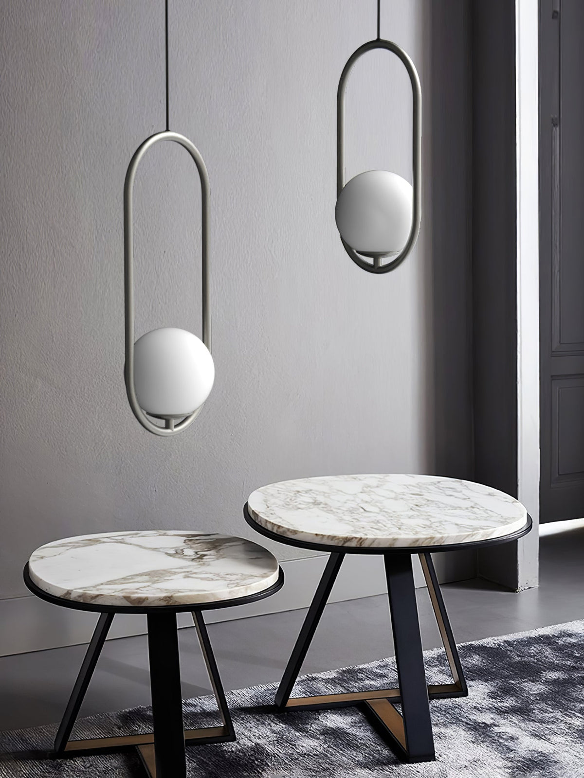 Caselora Modern Brass Pendant Light