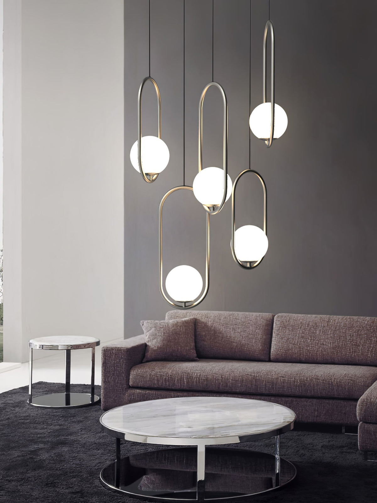 Sorveth Contemporary Brass Pendant Light