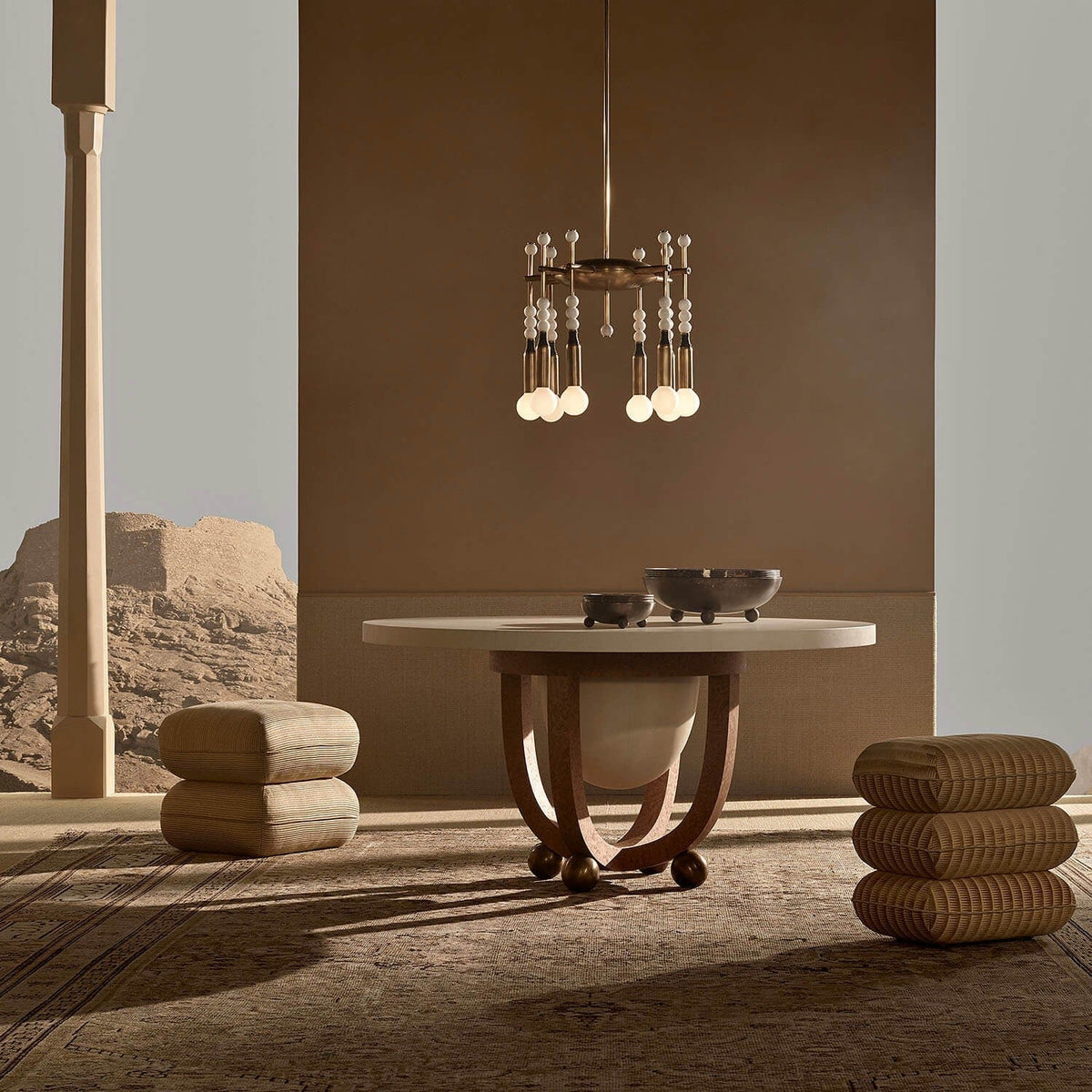 Mariviel Traditional Elegance Marble Chandelier