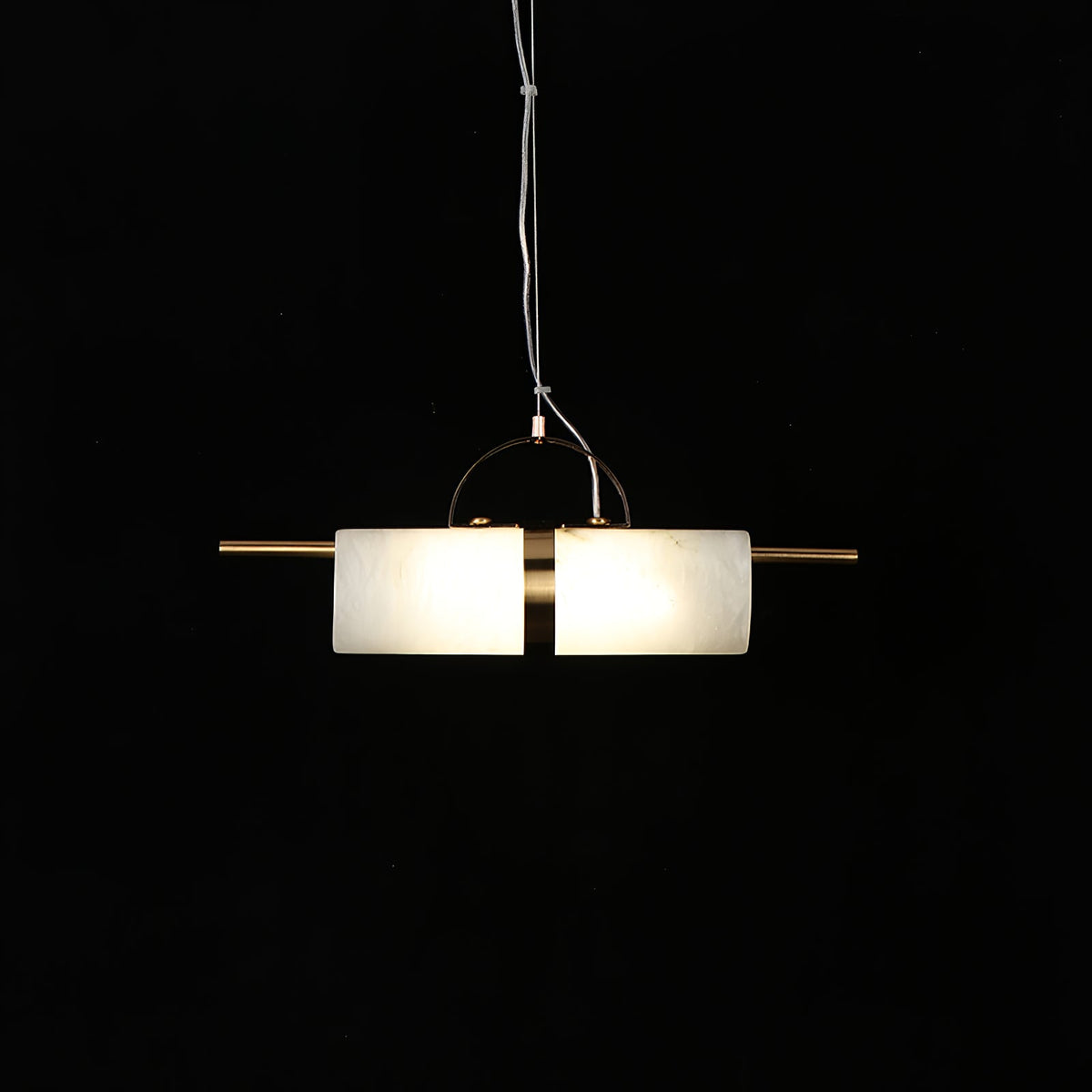 Niveaya Cylindrical Alabaster Pendant Light