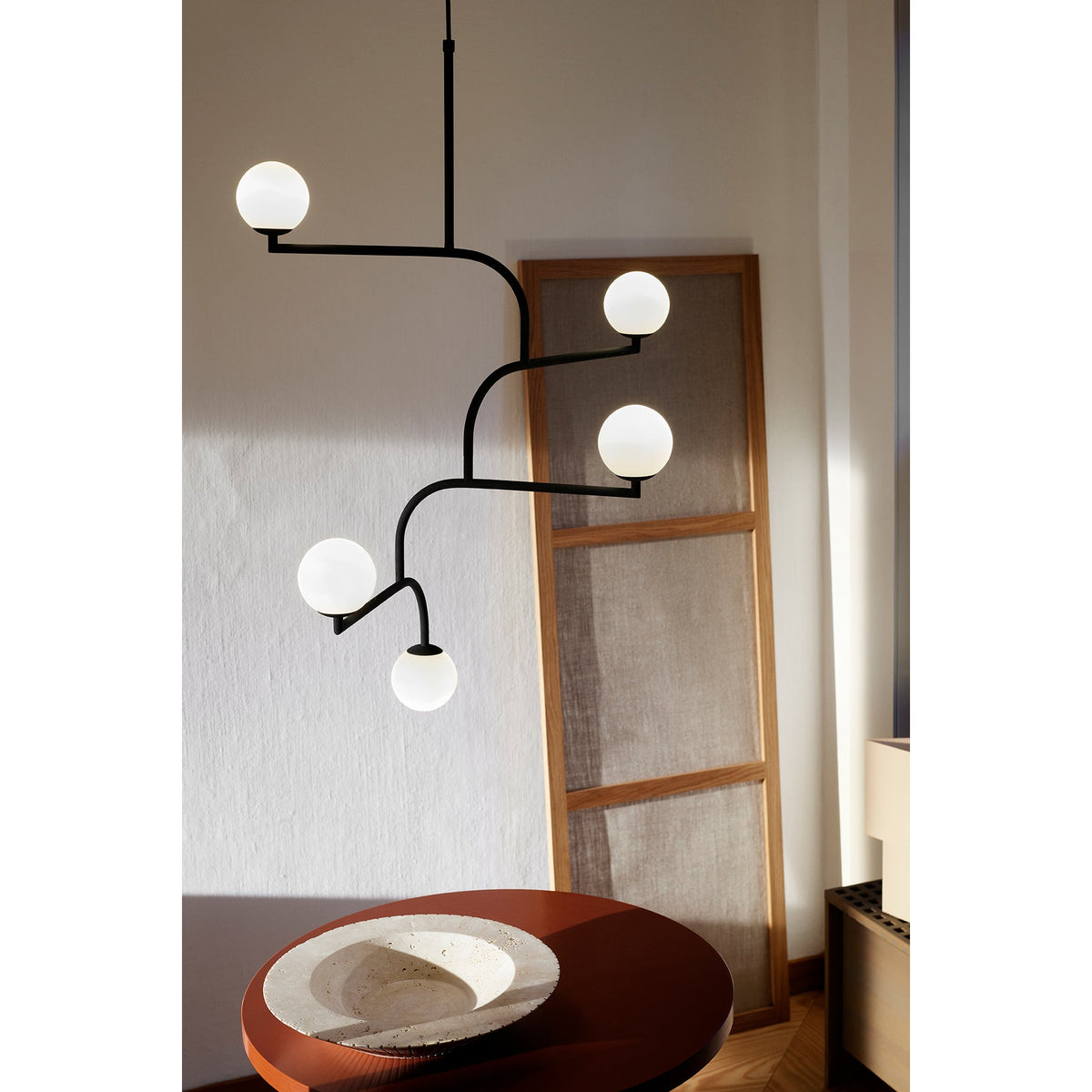 Zelireth Brass Glass Chandelier