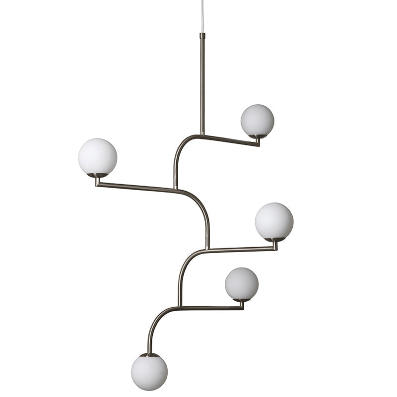 Zelireth Brass Glass Chandelier