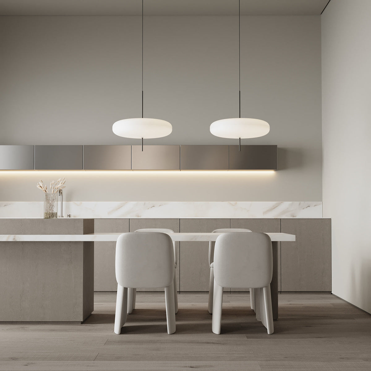 Wivovur Nordic Modern Oval Single Pendant Light