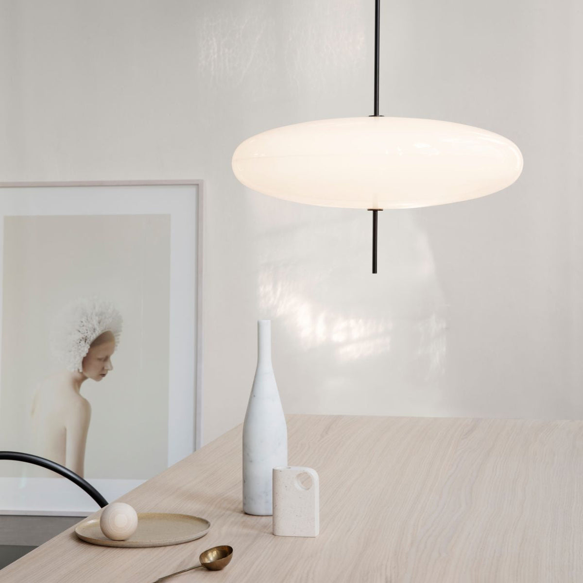 Wivovur Nordic Modern Oval Single Pendant Light