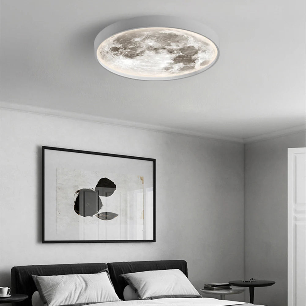 Molinide Modern Flush Mount Ceiling Light Black/White Bedroom