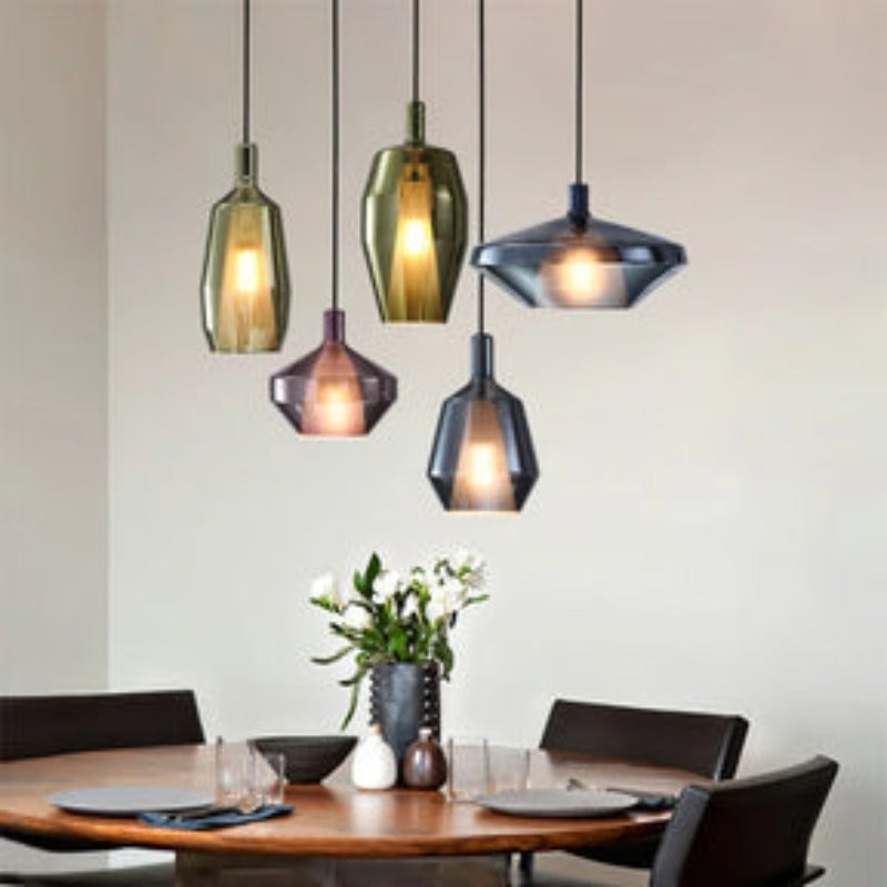 Pukudite Modern Glass Pendant Light Living Room