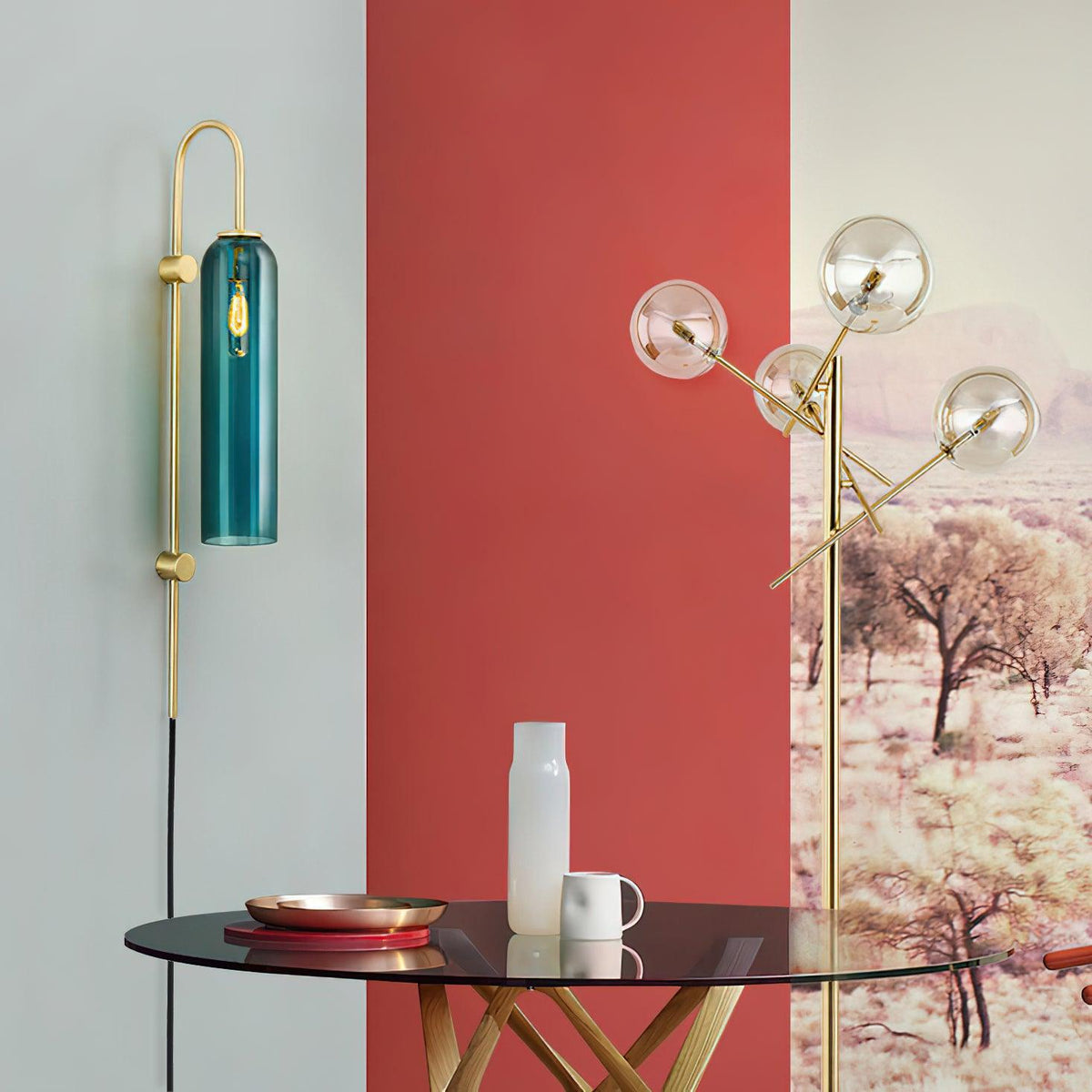 Gutasis Modern Glass Wall Lamp