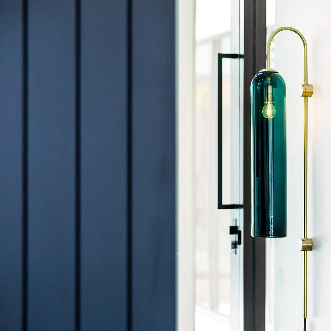 Celaielle Modern Glass Plug-In Wall Lamp