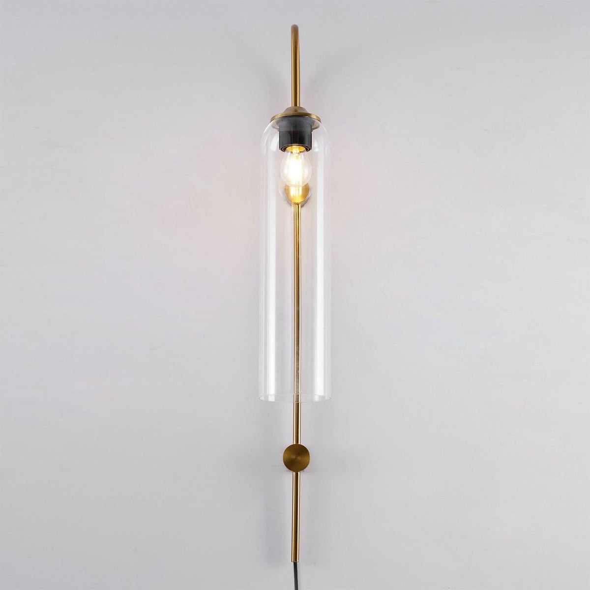 Celaielle Modern Glass Plug-In Wall Lamp