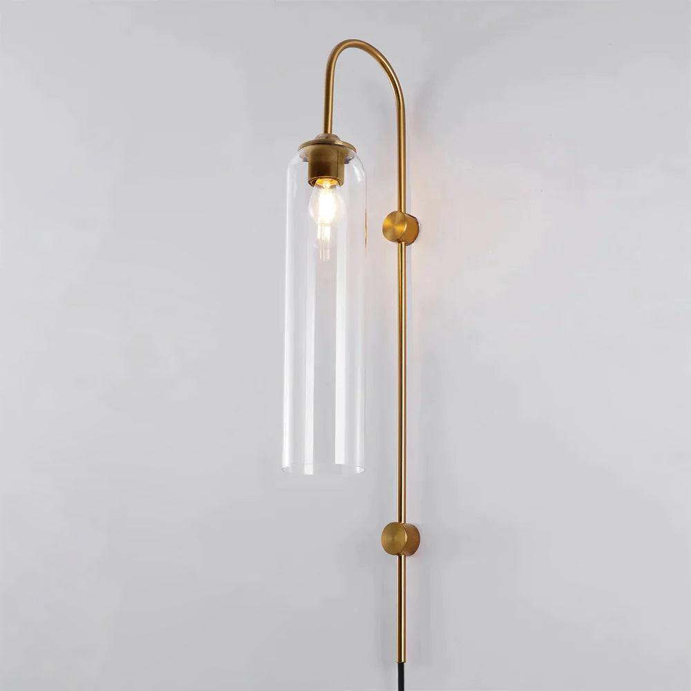 Celaielle Modern Glass Plug-In Wall Lamp