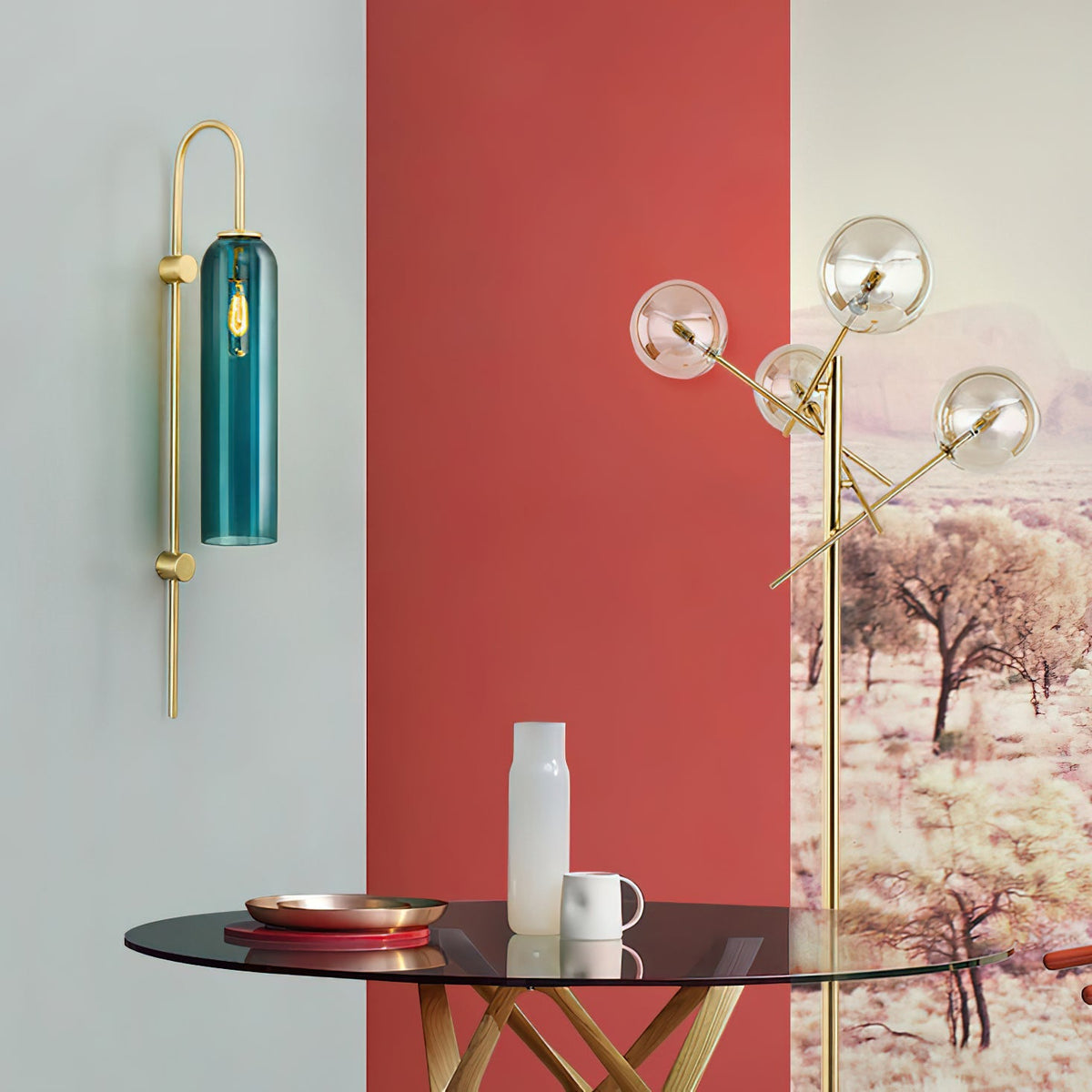 Apothem Modern Glass Wall Lamp