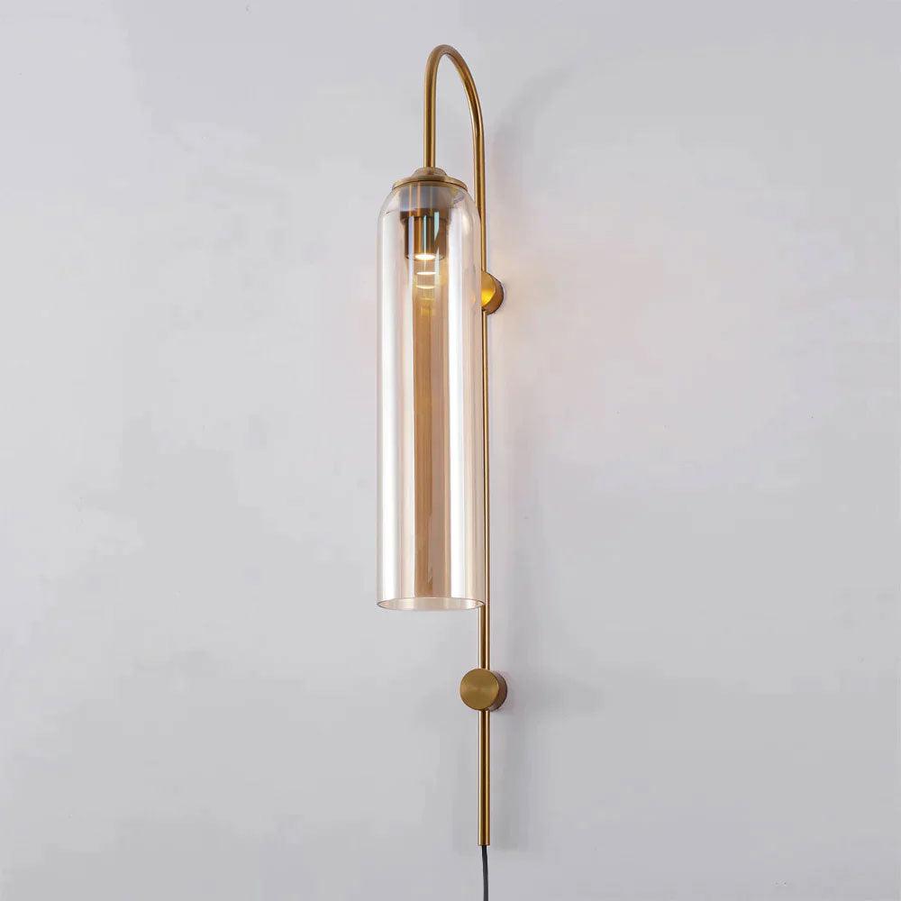 Celaielle Modern Glass Plug-In Wall Lamp