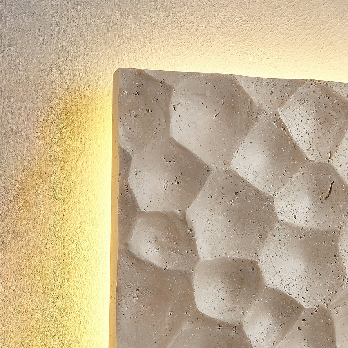 Vedoreth Panel Travertine Sconce Wall Lamp
