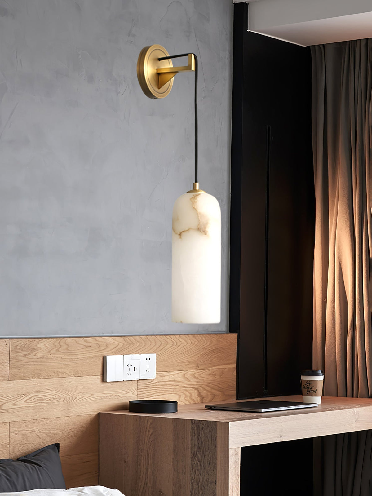 Haelion Pendant Alabaster Wall Light