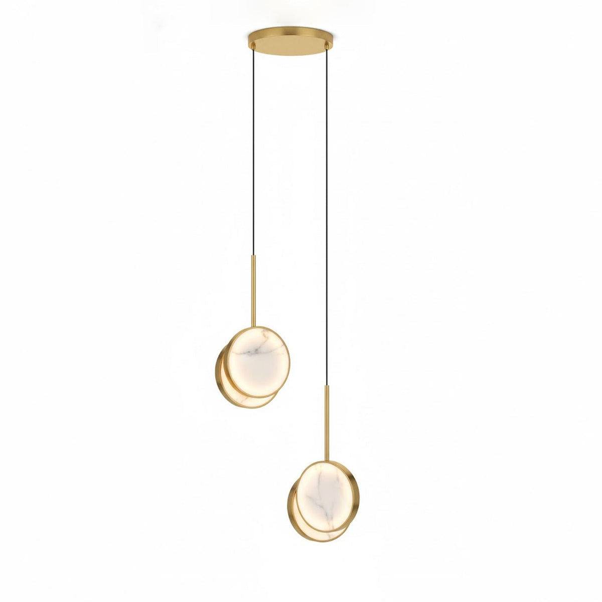 Nivinette Duo Alabaster Pendant Light