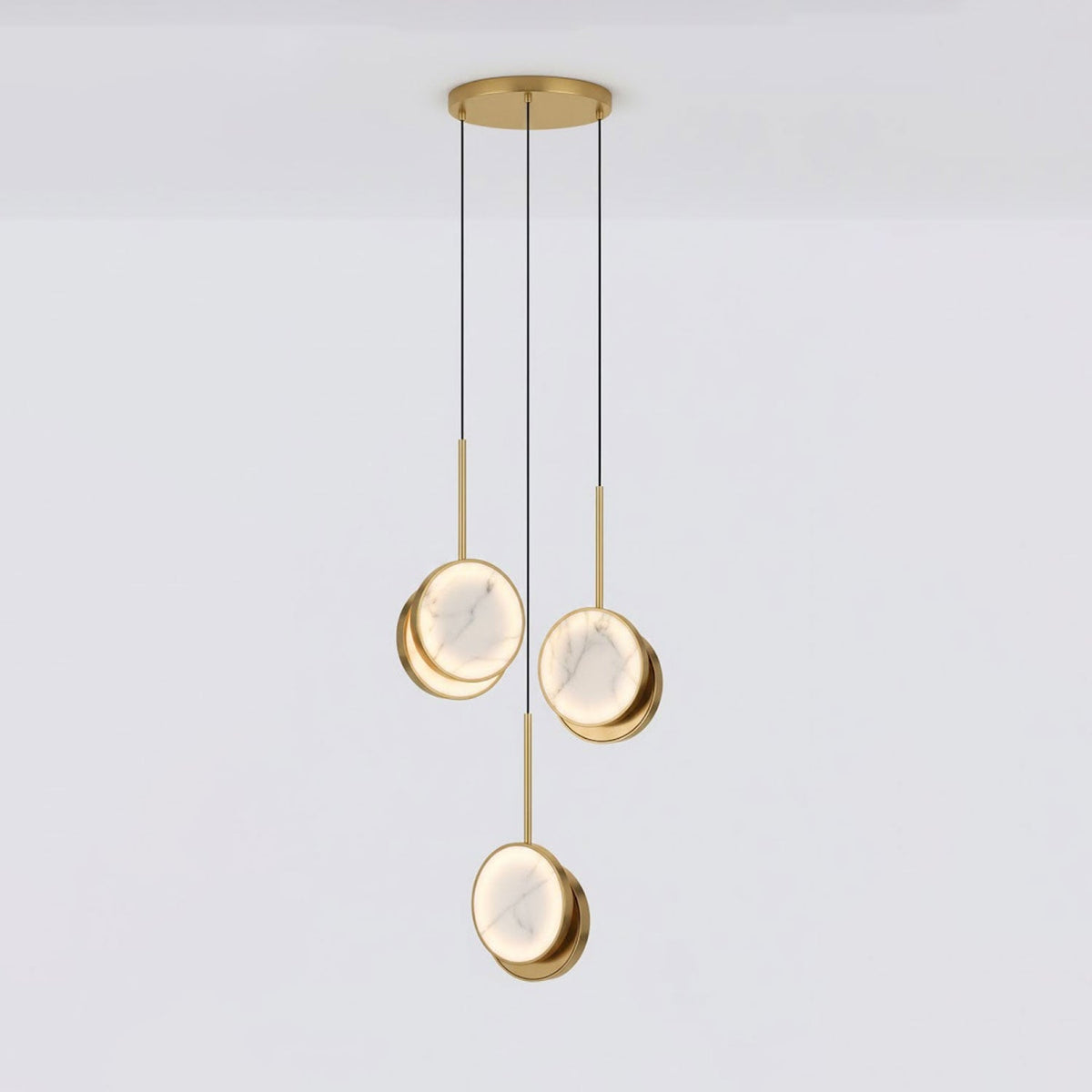 Nivinette Duo Alabaster Pendant Light
