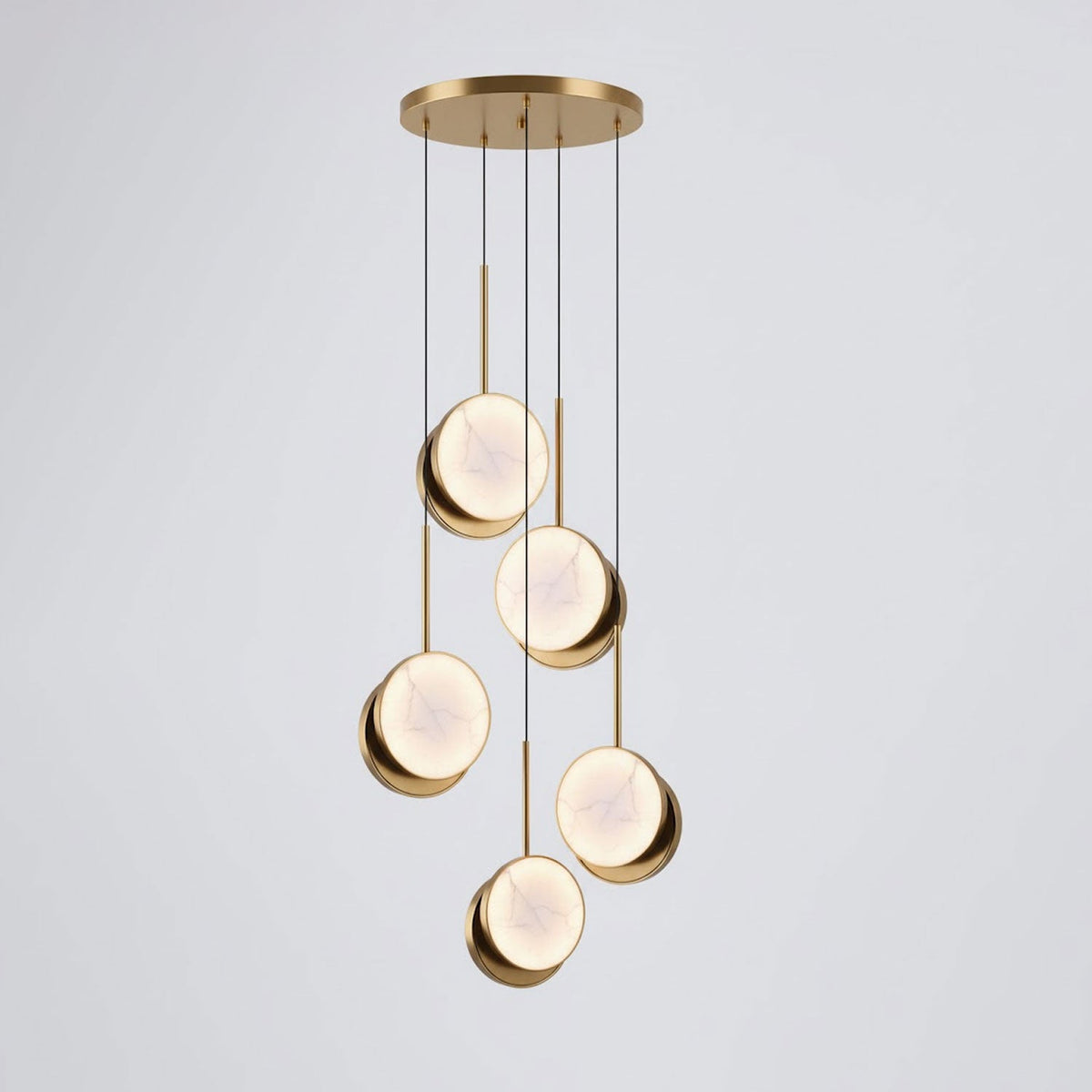 Nivinette Duo Alabaster Pendant Light