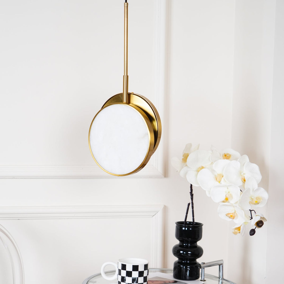 Nivinette Duo Alabaster Pendant Light