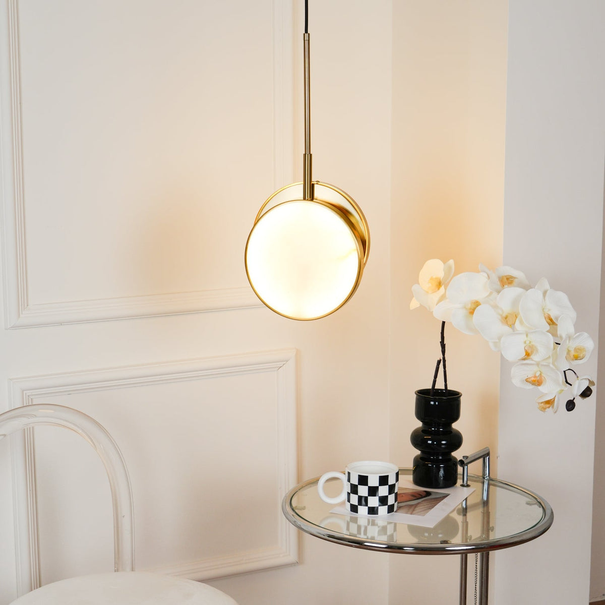 Nivinette Duo Alabaster Pendant Light