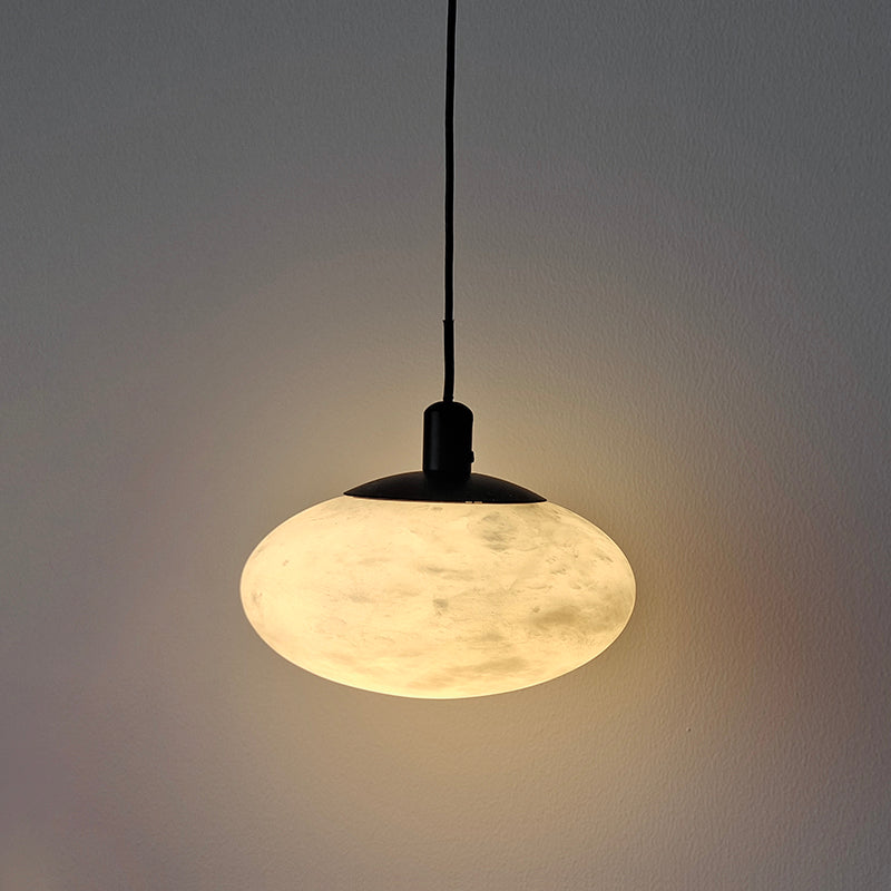 Cuthean Brass Alabaster Pendant Lamp