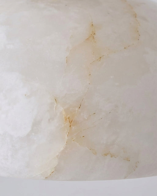 Moss Glow Alabaster Semi- Flush Mount