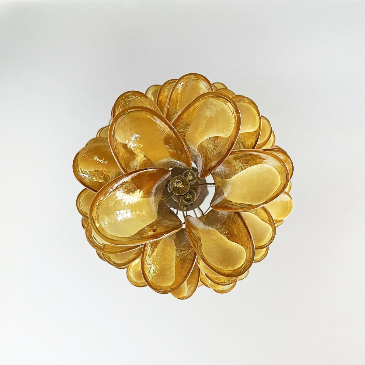 Elaiseon Amber Petal Cascade Chandelier