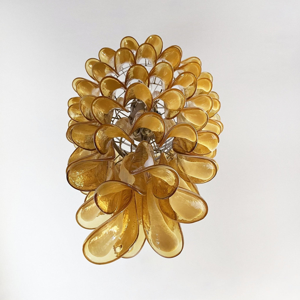 Elaiseon Amber Petal Cascade Chandelier