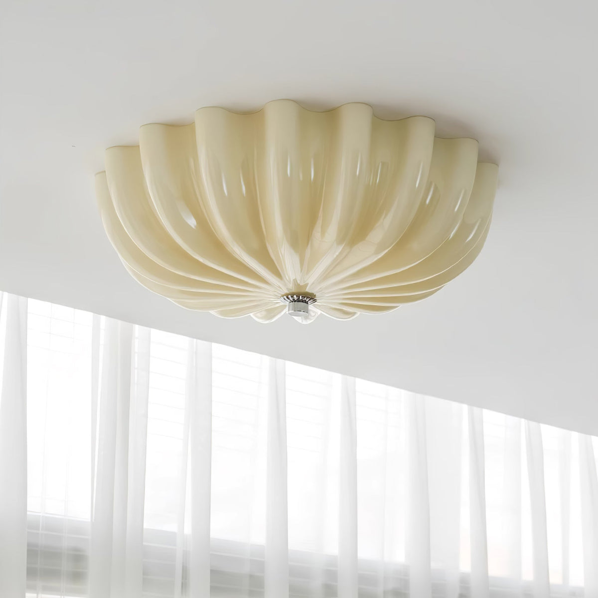 Dodunek Blown Glass Ceiling Light