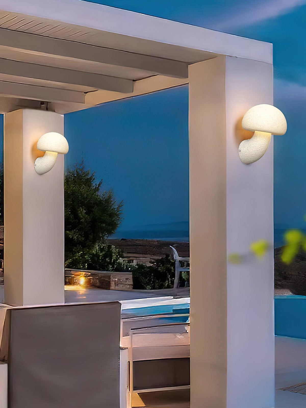 Mylo Mushroom Resin Plug-in Wall Lamp