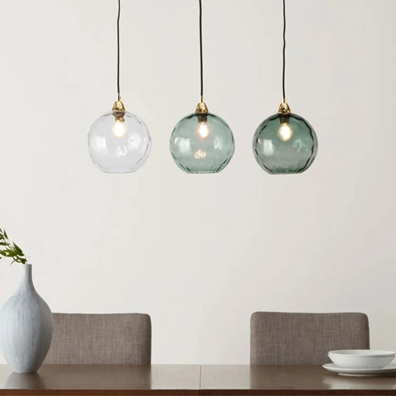 Avo Ripple Glass Pendant Lights-Relic Pieces
