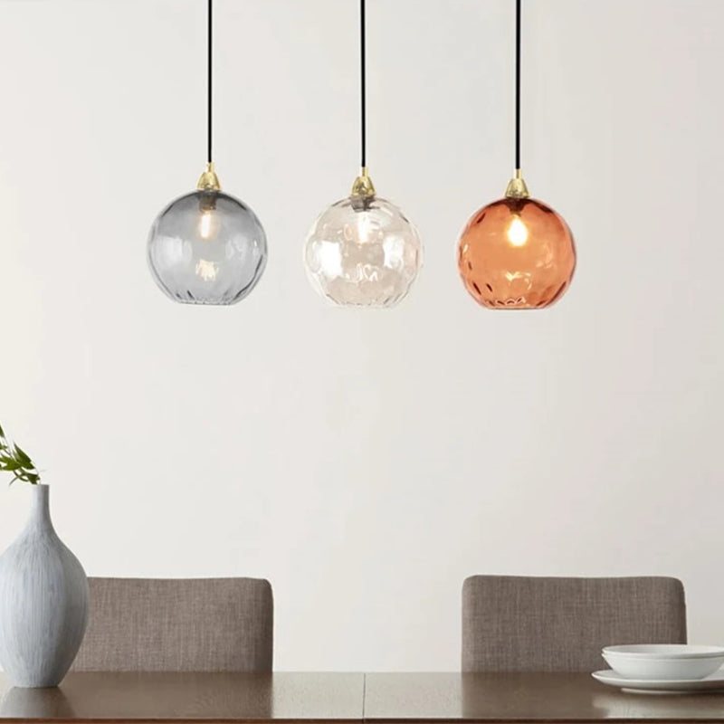 Avo Ripple Glass Pendant Lights-Relic Pieces
