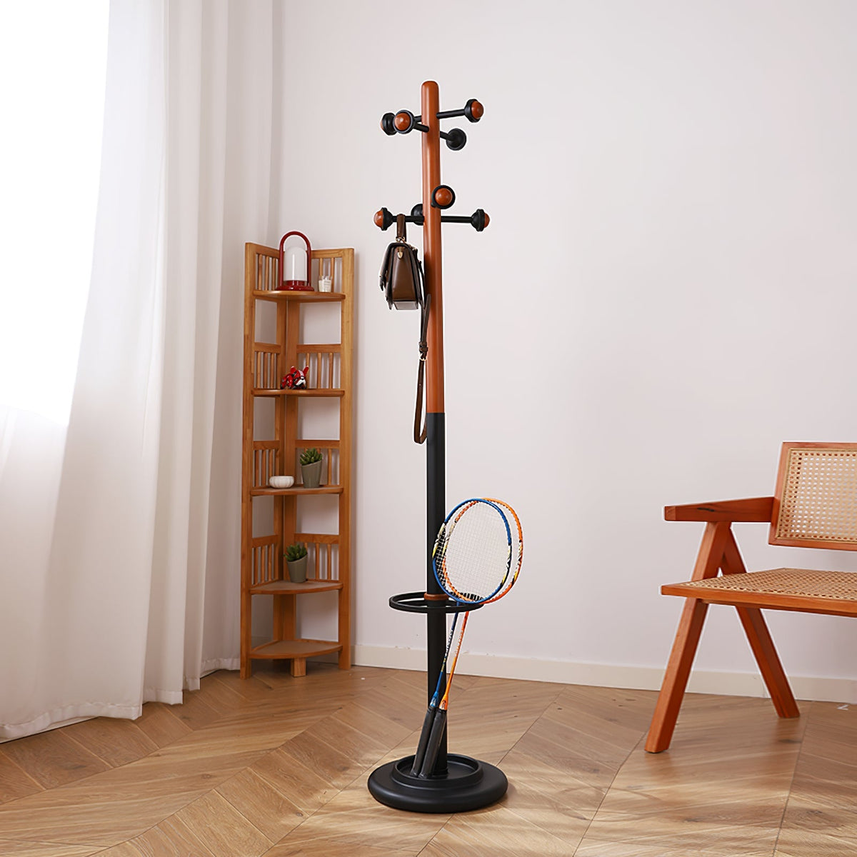Alden Rift Wooden Coat Rack