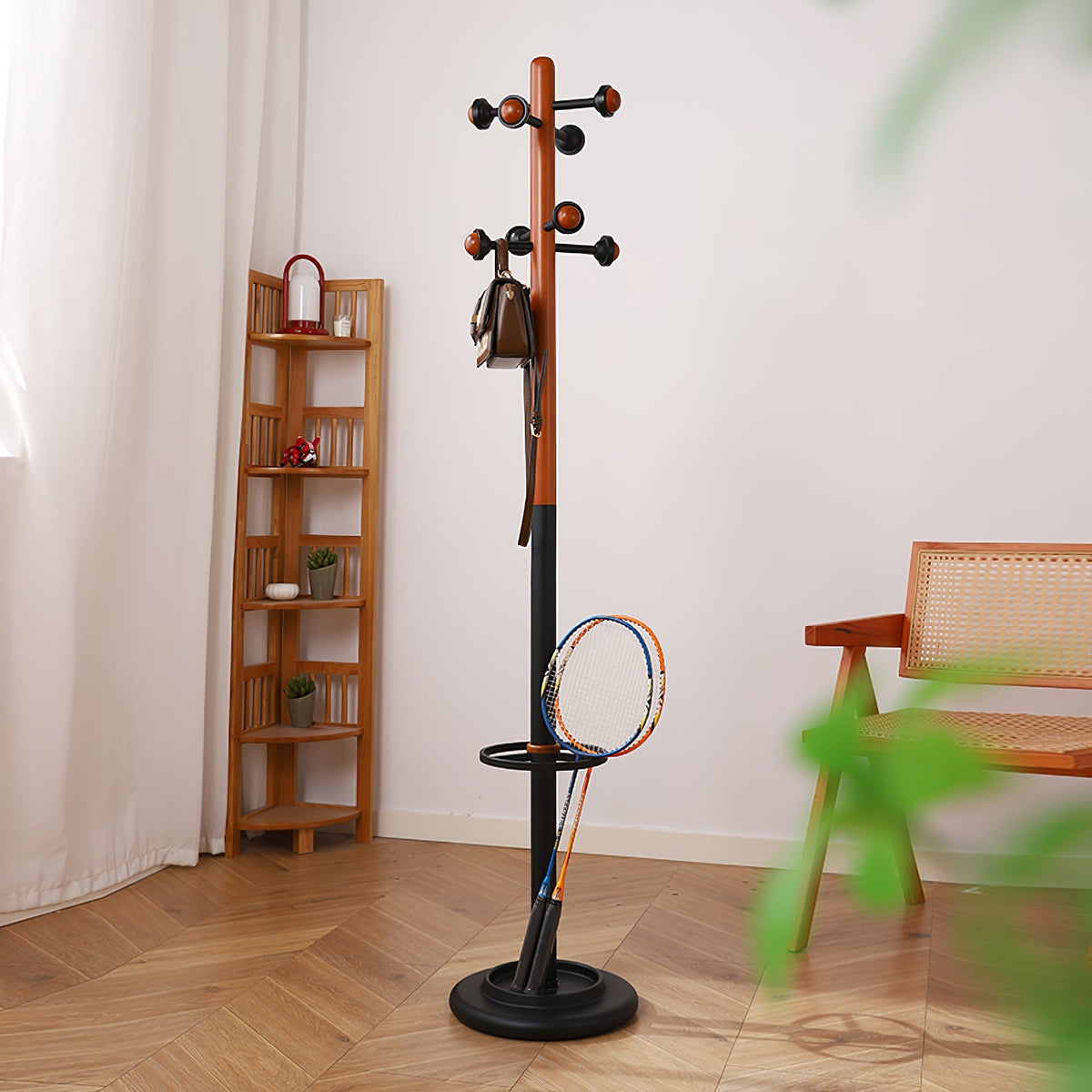 Alden Rift Wooden Coat Rack
