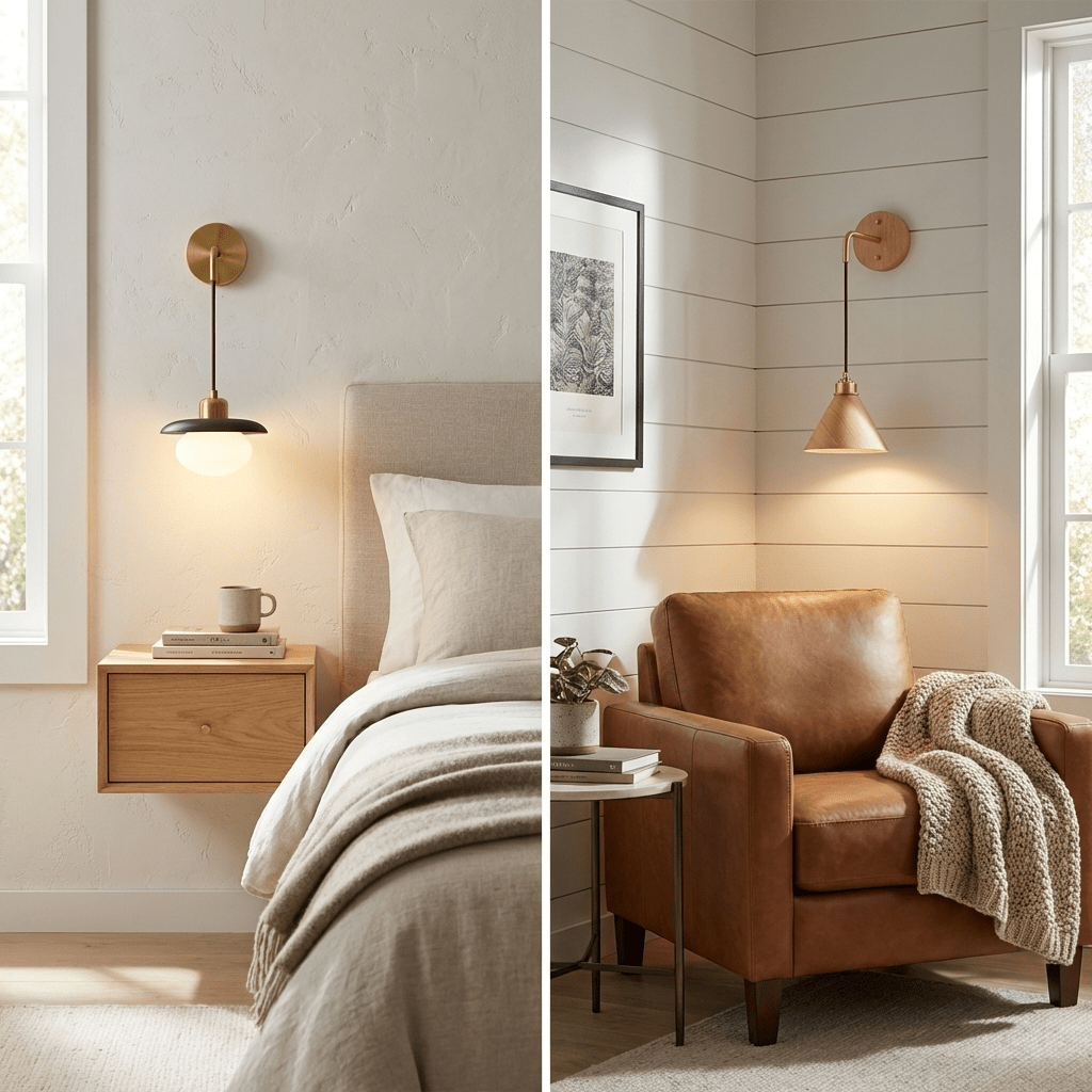 Elverelle Wood Drop Wall Lamp