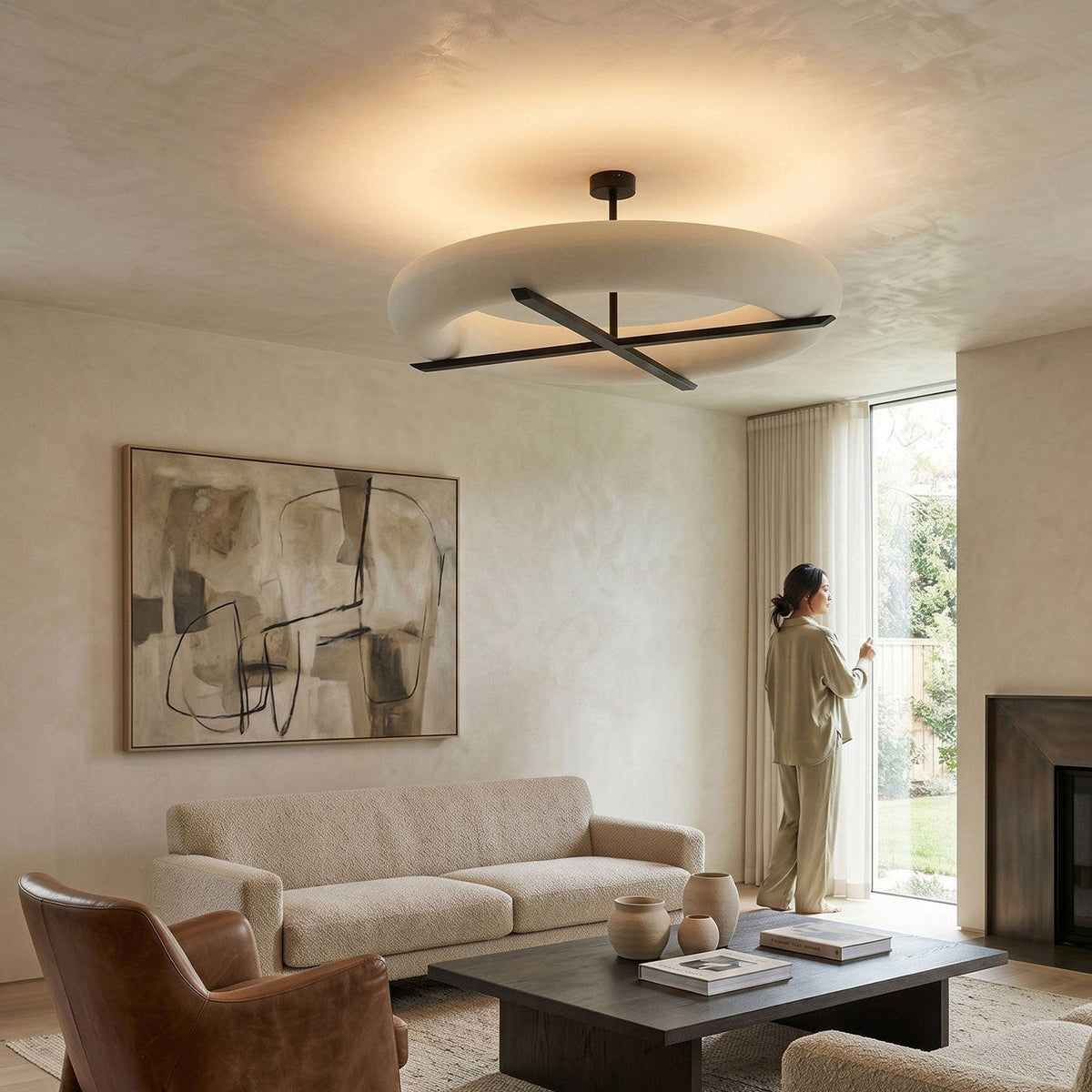 Wexford Geometric Flush Mount Chandelier