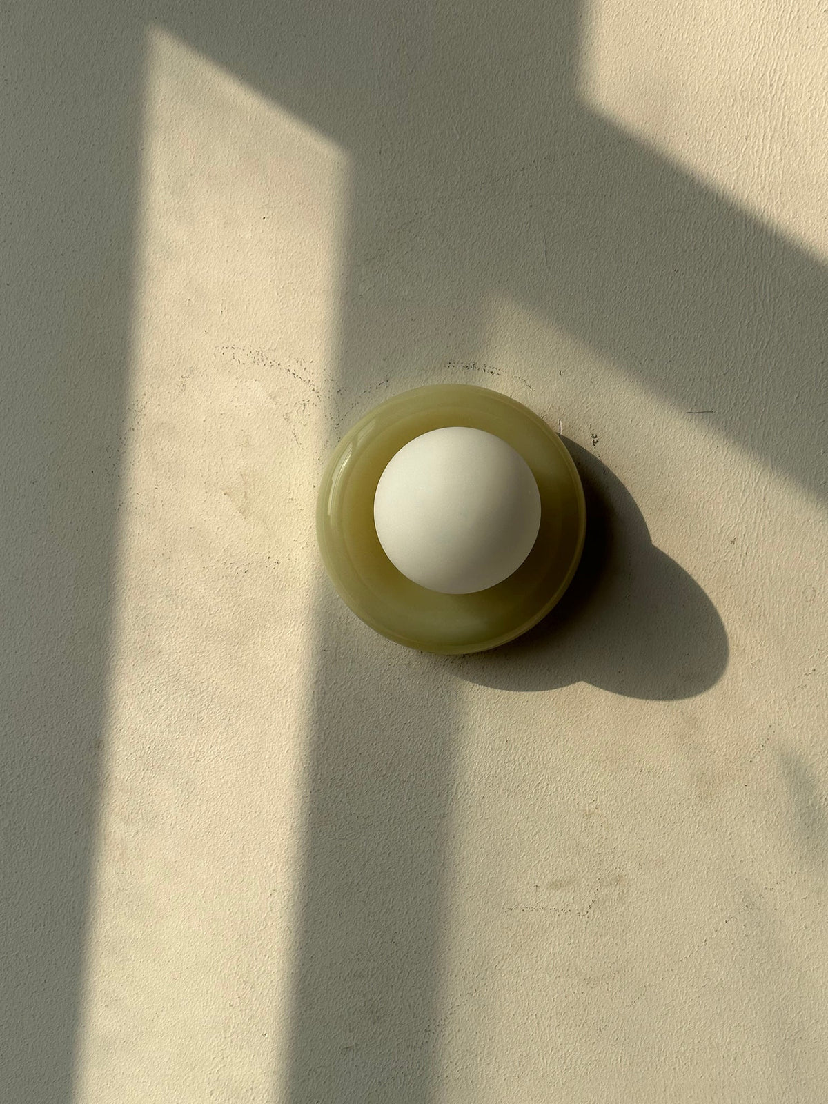 Cemaros Jade Glass Wall Lamp-Relic Pieces