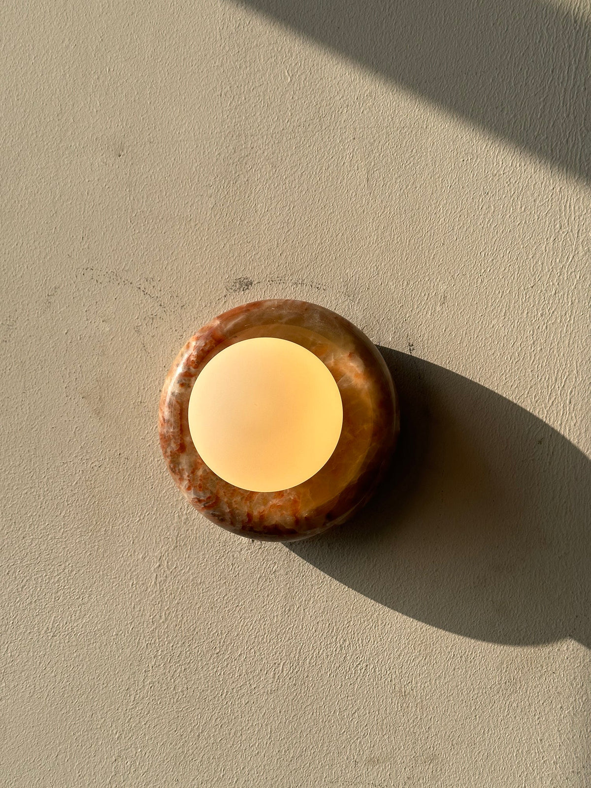 Cemaros Jade Glass Wall Lamp-Relic Pieces