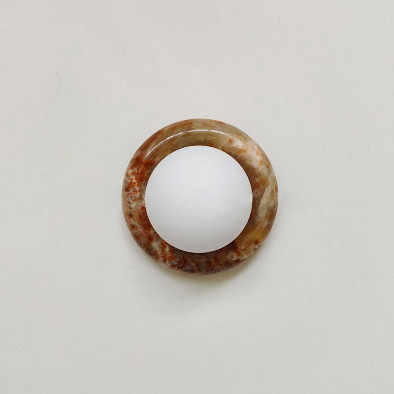 Cemaros Jade Glass Wall Lamp-Relic Pieces