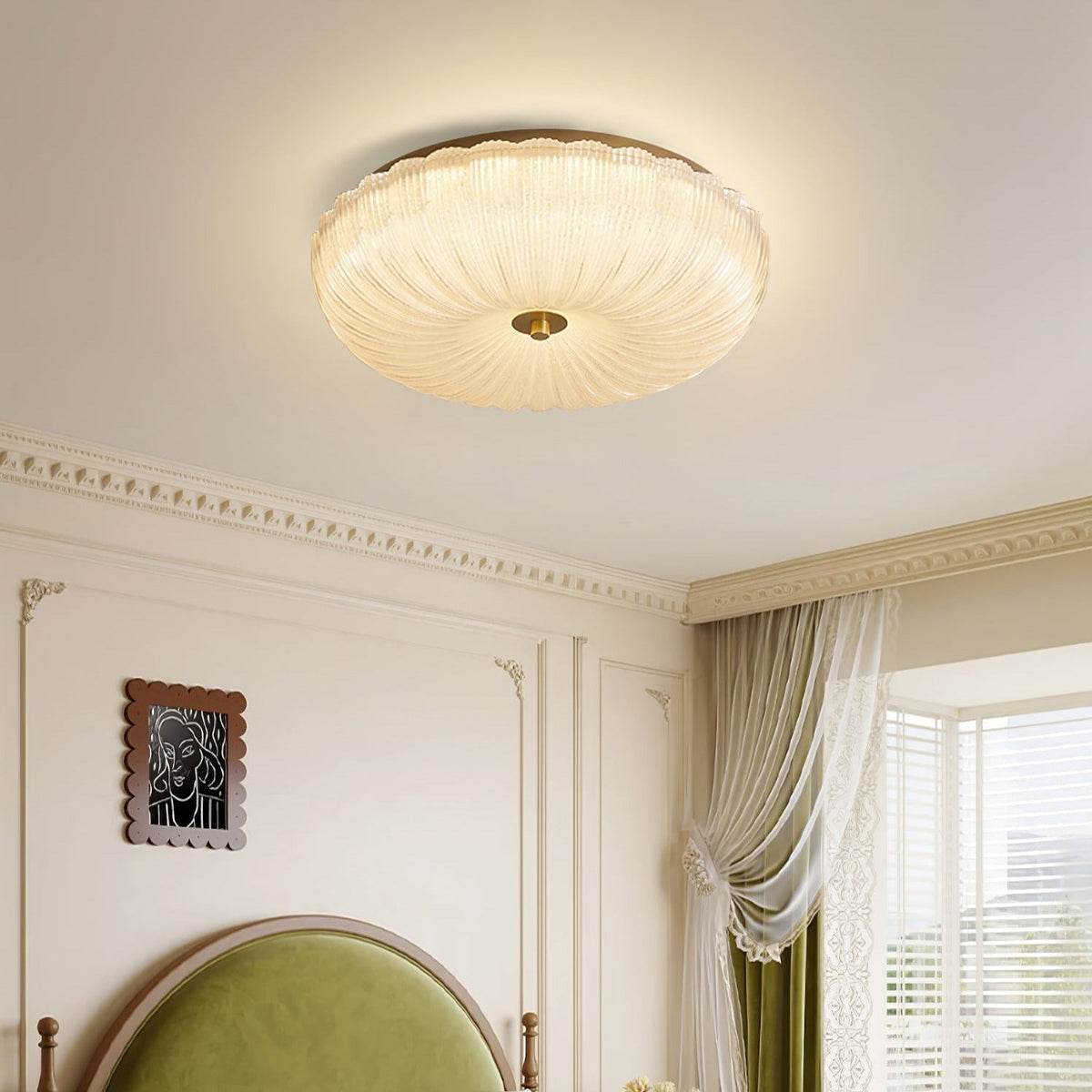 Diladem Ceiling Light Ripple Glass