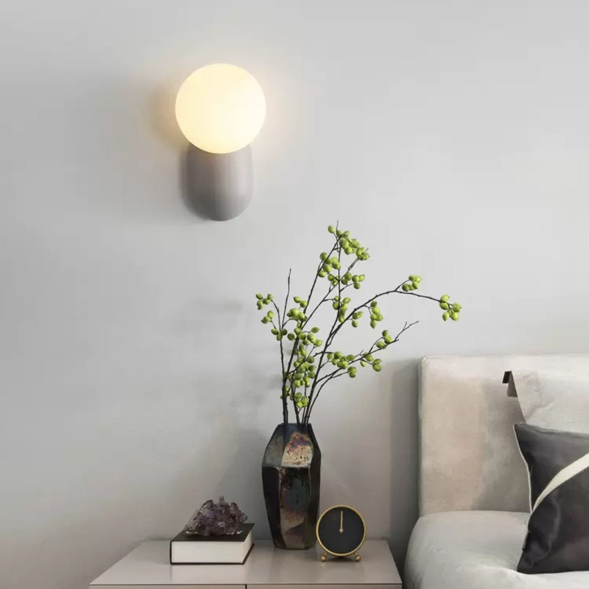 Zuganeti Modern LED Indoor Wall Lamp Lovely Resin Glass Bedroom/Living Room