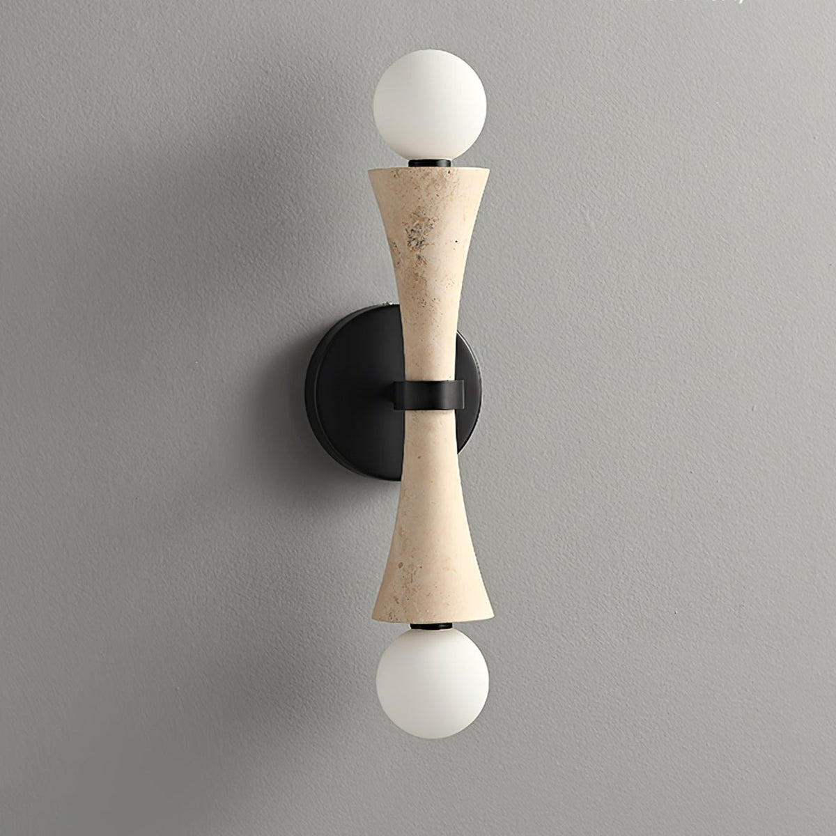 Oloriel Sculptural Travertine Wall Light