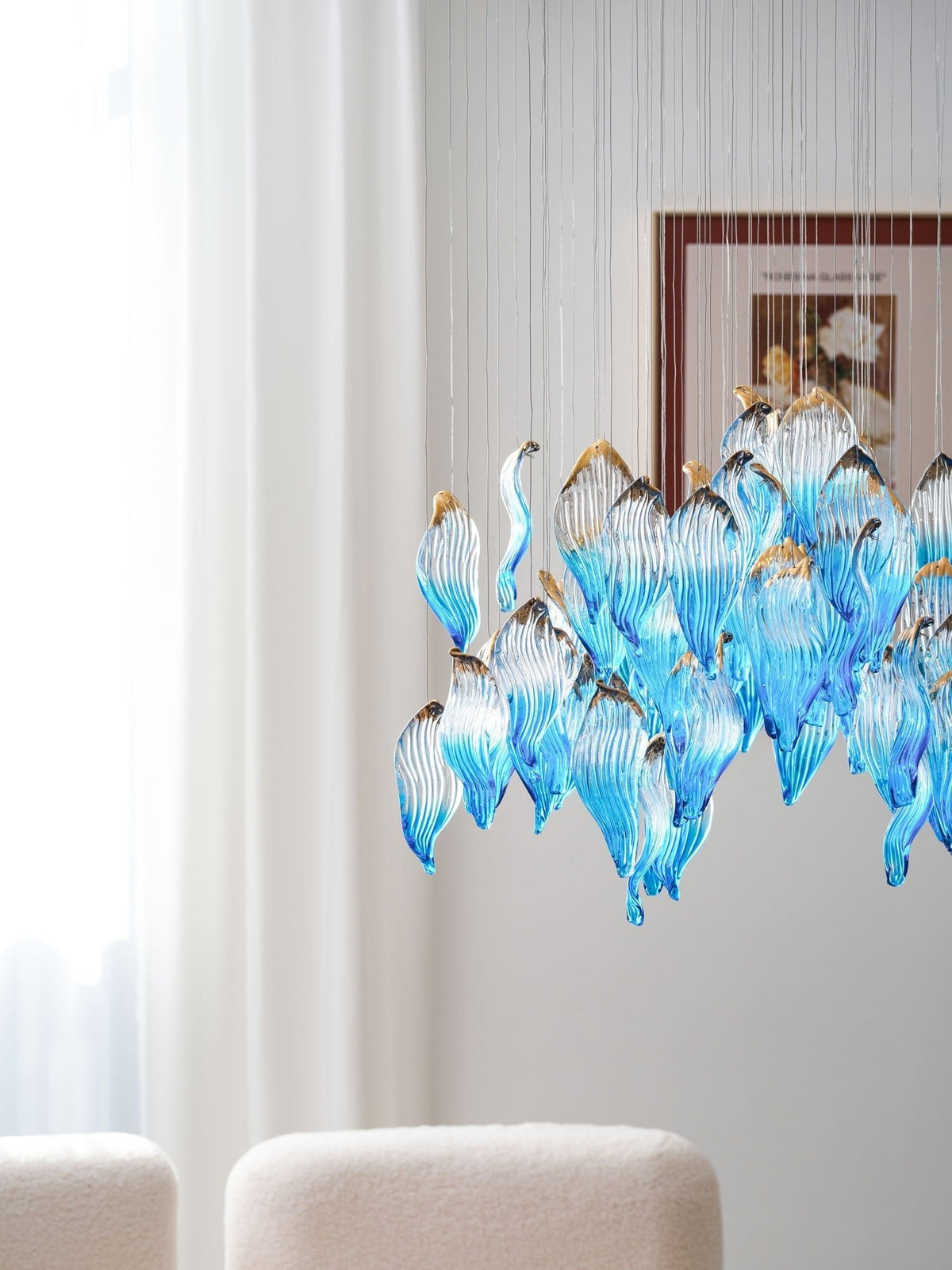 Asteria Wave Blown  Glass Customize Chandelier