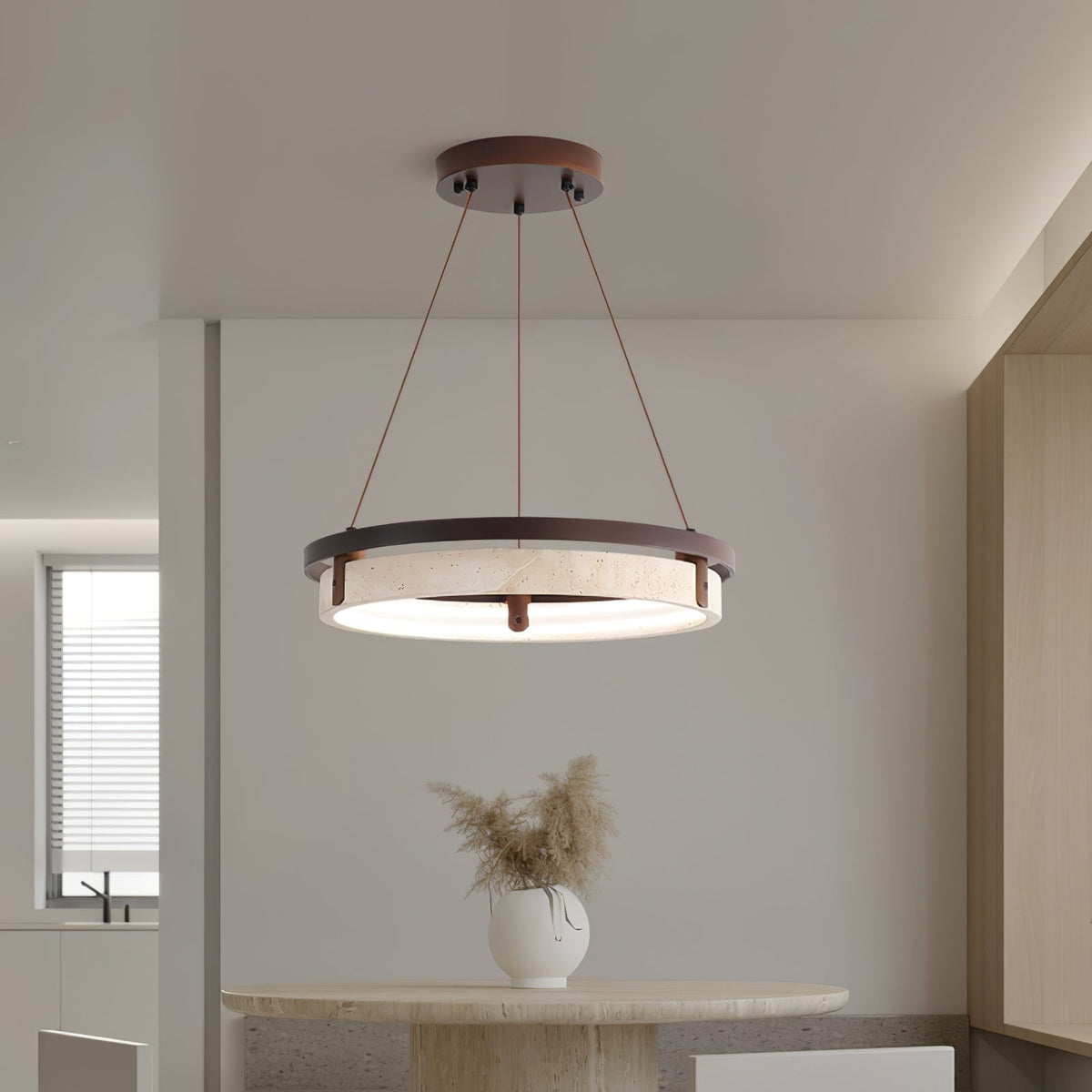 Aurix Travertine Pendant Light